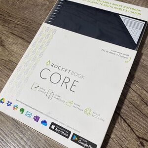 Rocketbook Core Black Reusable Smart Notebook